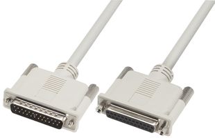 L-COM CS2N25MF-10 计算机电缆, 串行口, 3M, 灰色