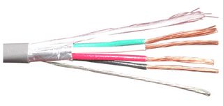 BELDEN 83348E 009100 SHIELDED MULTICONDUCTOR CABLE, 4 CONDUCTOR, 24AWG, 100FT, 600V