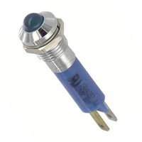VCC / VISUAL COMMUNICATIONS COMPANY 19040257 INDICATOR, LED PANEL MNT, 5MM, BLUE, 12V