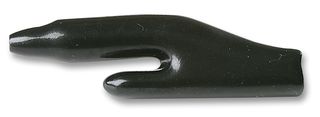 DELTRON COMPONENTS 310-0100. ALLIGATOR CLIP INSULATING BOOT, PVC, BLK