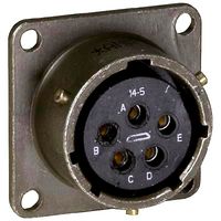 AMPHENOL AEROSPACE MS3112E14-5S CIRCULAR CONN, RCPT, 14-5, BOX MOUNT