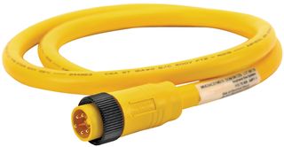 AMPHENOL SINE/TUCHEL MN53AC01E15 电缆组件, 公, 单端, 5路, 16AWG, 15英尺