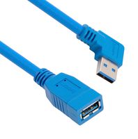 L-COM U3A00068-2M 电缆, USB, 3.0 A 母-直角 A 公, 2M
