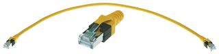 HARTING 09474747101 PATCH CABLE, RJ45, CAT6, 200MM, YELLOW