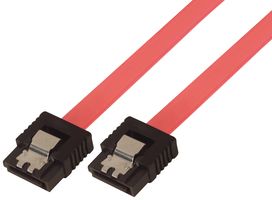 L-COM CASATAL-18 计算机电缆, SATA, 18英寸, 红色