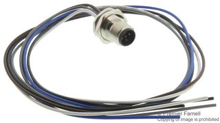TE CONNECTIVITY T4171010405-002 传感器线缆, 5P M12 公-自由线端, 0.5M