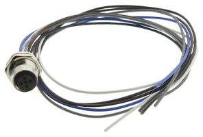 TE CONNECTIVITY T4171110005-002. SENSOR CORD, 5P M12 RCPT-FREE END, 0.5M
