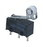 OMRON ELECTRONIC COMPONENTS D2F-L2-D3 微动开关, SPDT, 3A, 125VAC, 150GF