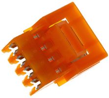 AMP - TE CONNECTIVITY 3-641435-4 WIRE-BOARD CONNECTOR, PLUG, 4 POSITION,