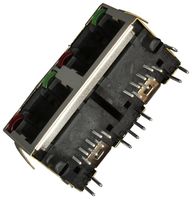 AMPHENOL COMMUNICATIONS SOLUTIONS RJHSE-5388-02 CAT5 RJ45 MODULAR JACK, 8 POSITION, 2 PO