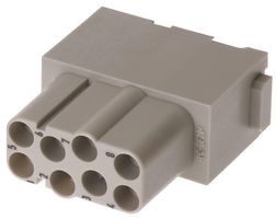 HARTING 09140082733. RECTANGULAR HAN EE MODULE, RECEPTACLE, 8