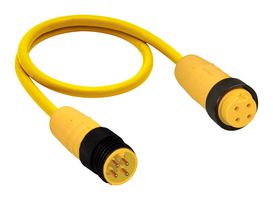 LUMBERG AUTOMATION RSRK40-839/7M 传感器线缆, 4P 小型 7/8英寸, 公-母, 23