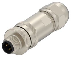 TE CONNECTIVITY 2351378-3 传感器 连接器, M12, 连接器, 公, 4路, 电缆/t/t/t/t/t/t/t/t/t/t/t/t/t/t/t/t/t