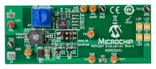 MICROCHIP ADM00641. 评估板, MCP1664, 发光二极管驱动器