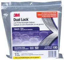 3M TB4575 DUAL LOCK RECLOSABLE FASTENER, BLACK, 25