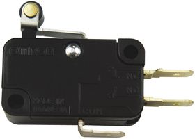 OMRON ELECTRONIC COMPONENTS V-10G5-1C25-K MICROSWITCH, ROLLER LEVER SPDT 10A 250V