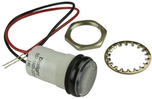 DIALIGHT 557-1805-203F 发光二极管指示灯, 面板安装, 蓝色, 24V