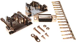MULTICOMP MCD8A15FC-KIT 连接器套件, D-SUB, 母, 15路, 压接