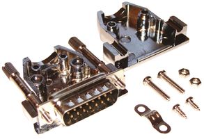 MULTICOMP MCD8A15MS-KIT 连接器套件, D-SUB, 公, 15路, 焊接
