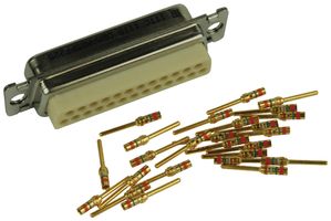 ITT CANNON DBMAM25PF225 连接器, D-SUB, 标准型, 25路, 公