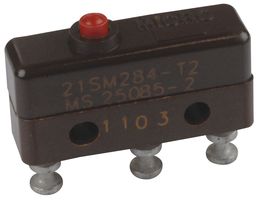 HONEYWELL 21SM284-T2. 微动开关, PIN 柱塞型, SPDT, 5A 115V