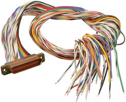 ITT CANNON MDM-37SH003B. MICRO-D CONNECTOR, RECEPTACLE, 37 POSITI