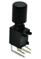 E-SWITCH PB400EEQR1BLK. 按钮开关, 直角型, DPST, 3A, 30V, 通孔安装