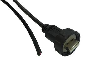 STEWART CONNECTOR 67U2AD-006-K 电缆, USB 2.0 A 公-自由线端, 1.83M