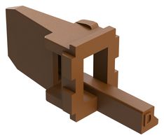 AMPHENOL SINE/TUCHEL AW4P-D P-WEDGELOCK, 4POS, THERMOPLASTIC, BROWN