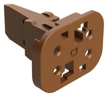 AMPHENOL SINE/TUCHEL AW4S-D 锁块, S-楔形锁块, 4路, 热塑性塑料, 棕色/t/t/t/t/t/t/t/t/t/t/t/t/t/t/t/t/t