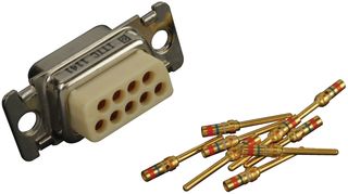 ITT CANNON DEMAM9PF225 连接器, D-SUB, 标准型, 9路, 公