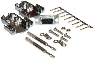 MULTICOMP MCD8E09FC-KIT 连接器套件, D-SUB, 母, 9路, 压接