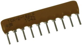 BOURNS 4610X-102-104LF. 电阻网络/排阻, 100千欧 2% 1.25W 100V