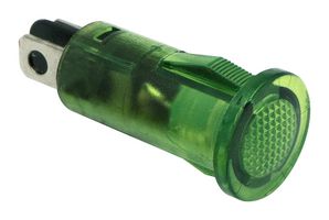 DIALIGHT 655-1203-104F 面板指示器, 绿色, 12V, 焊接