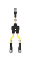 BANNER ENGINEERING CSB-M1251M1251. SPLITTER CBL, 5P M12 PLUG-2X RCPT, 11.8"