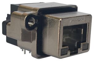 AMPHENOL COMMUNICATIONS SOLUTIONS MRJR5384M1 连接器, RJ45, 直角, 8P8C, 1端口, TH