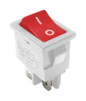 E-SWITCH RA812C2921. 船型开关, DPST, 16A, 125VAC, 面板