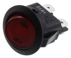 E-SWITCH RR812C1000-116. 船型开关, DPST, 16A, 125VAC, 面板