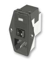 TE CONNECTIVITY - CORCOM PE000DHXA CONNECTOR, POWER ENTRY, INLET W/ FILTER, 10A