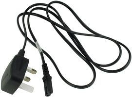 VOLEX 2165H 10 C3 电源线缆, IEC60320-1, 1.8M, 10A, 黑色