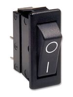 ARCOLECTRIC / BULGIN LIMITED C1300ARBB-602AW ROCKER SWITCH, SPST, 16A, 250VAC, BLK