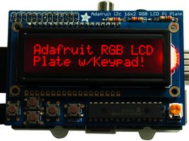 ADAFRUIT 1110 电路板, 16X2 字符红绿蓝液晶屏, RASPBERRY PI