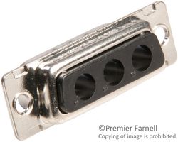 ITT CANNON DAM3W3PK87 CONNECTOR, D-SUB COMBO, PLUG, 3 POSITION