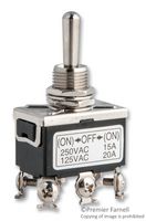 MULTICOMP PRO SPC21174 开关, 拨动, DPDT, 20A, 125V
