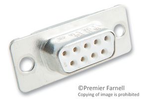 AMPHENOL COMMUNICATIONS SOLUTIONS DEP09S365TLF D SUB CONNECTOR, STANDARD, 9 POSITION, R