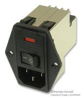 TE CONNECTIVITY - CORCOM PE0SXSH3B 连接器, 电源入口, 母, 10A, 250VA