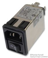 TE CONNECTIVITY - CORCOM 10CFS1 滤波 IEC 模块, C14, 10A, 快接式