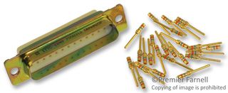 ITT CANNON DBMAM25P 连接器, 标准D-SUB, 公, 25路