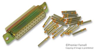 ITT CANNON M24308/2-3Z D SUB CONNECTOR, STANDARD, 25 POSITION, RECEPTACLE
