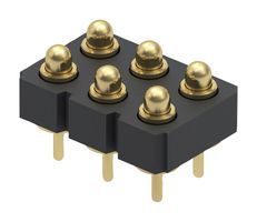 MILL-MAX 823-22-006-10-000101 300034000,连接器, 针座, 6路, 2排, 2.54MM